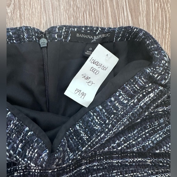 Banana Republic: NWT: Navy Tweed Skirt Size:0 - Picture 5 of 7